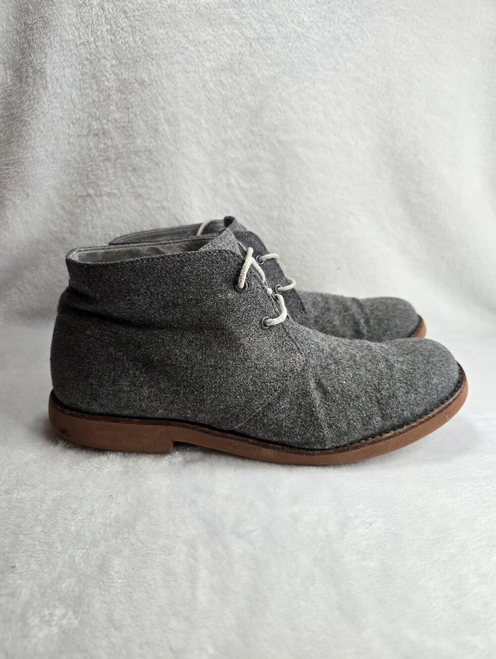 UGG Australia Westly Wool Chukka Boots- Men's Size 10 (USA) Charcoal Gray Wool